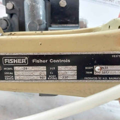 Fisher 32-24 688 Control Valve Dvc5010F 67 Af /206 5-15Psi 35Psig (2.4 Bar) 1 In