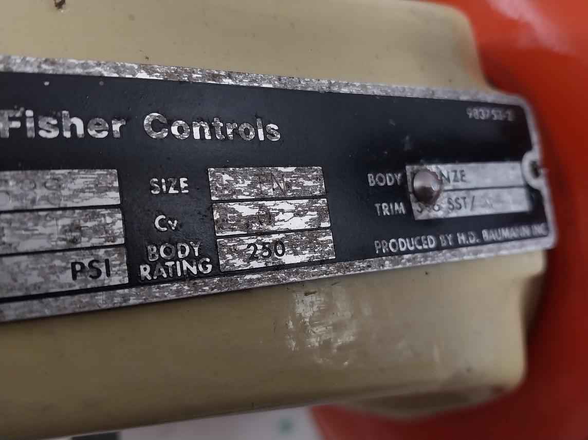 Fisher 32-24 688 Control Valve Dvc5010F 67 Af /206 5-15Psi 35Psig (2.4 Bar) 1 In