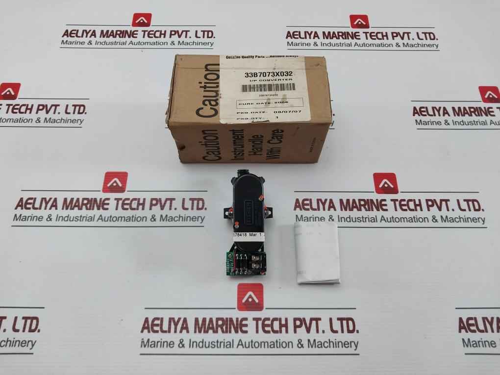 Fisher 33B7073X032 I/P Converter Transducer Span 15.11 Psi