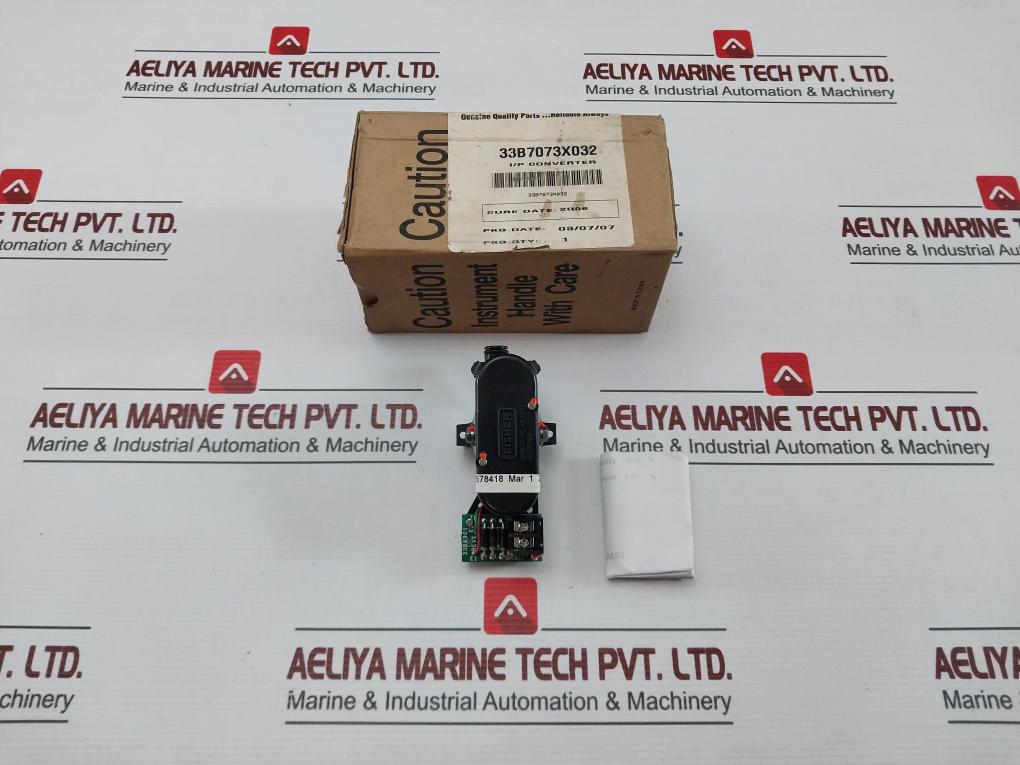 Fisher 33B7073X032 I/P Converter Transducer Span 15.11 Psi