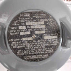 Fisher 546 Pneumatic Transducer