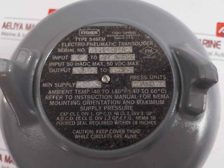 Fisher 546 Pneumatic Transducer