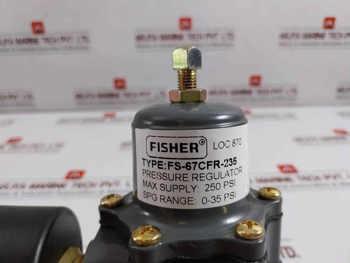 Fisher Fs-67Cfr-235 Pressure Regulator 67Cf Series 0-2 Bar 0-.2 Mpa 0-30 Psi