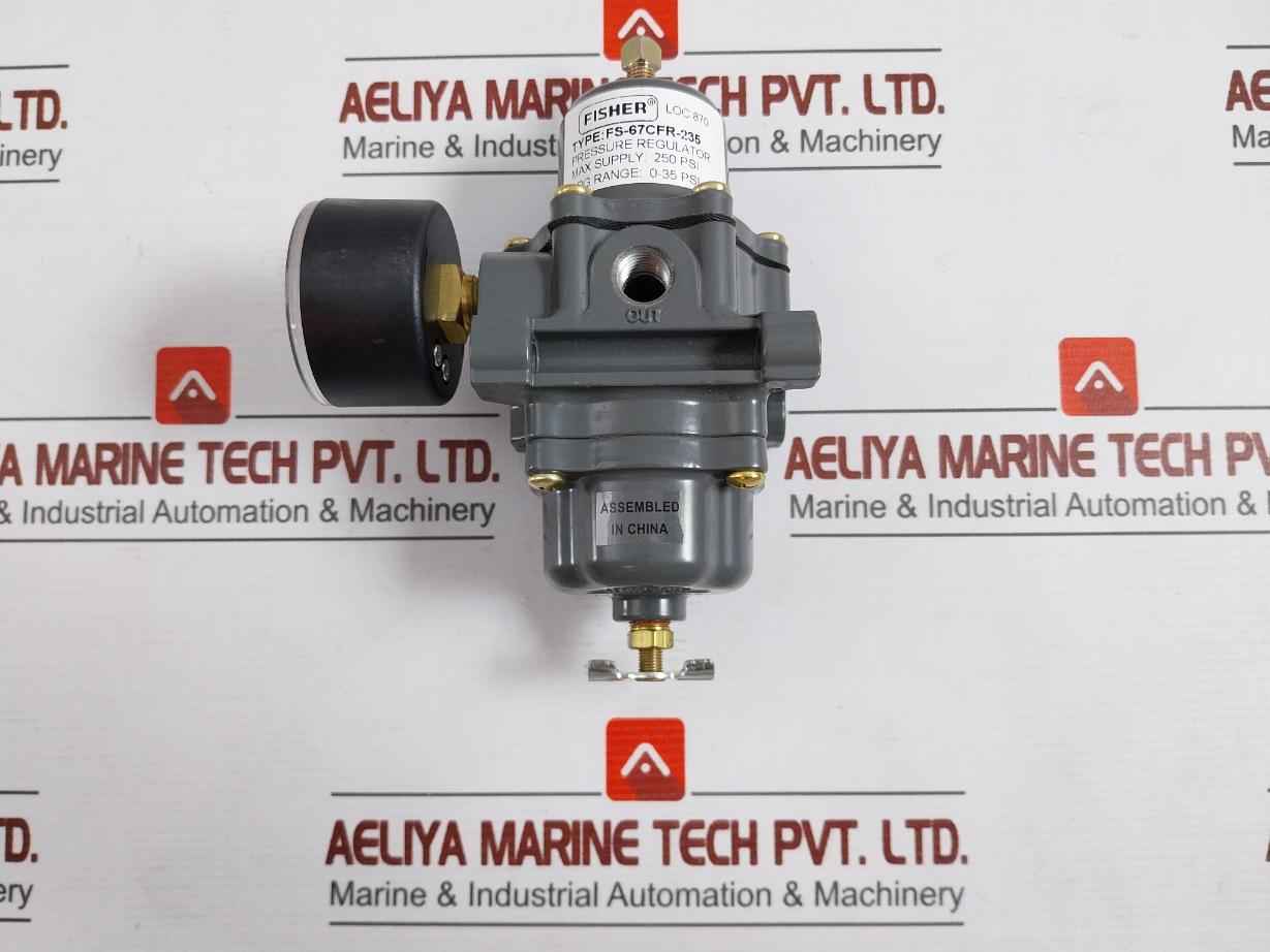 Fisher Fs-67Cfr-235 Pressure Regulator 67Cf Series 0-2 Bar 0-.2 Mpa 0-30 Psi