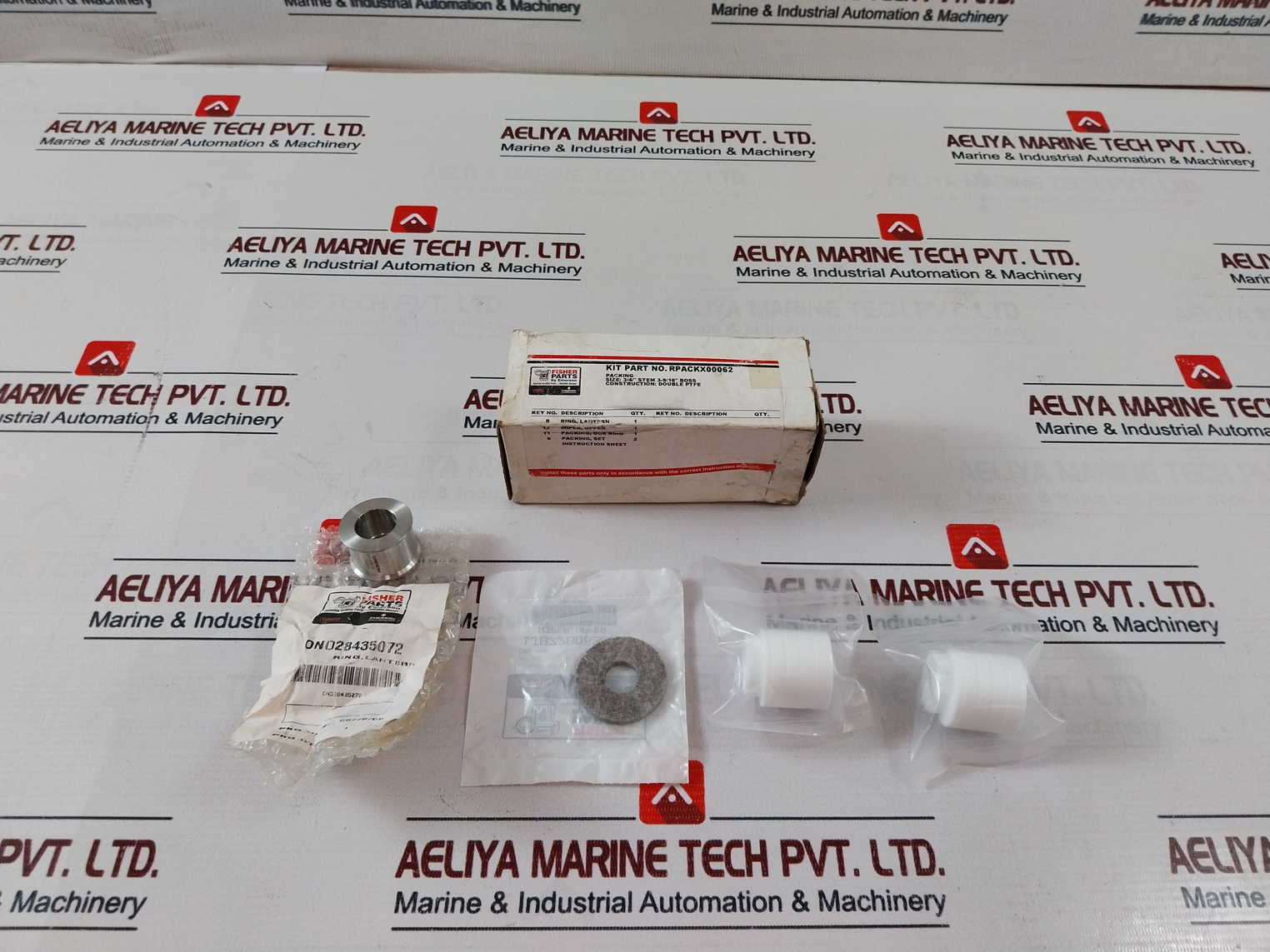 Fisher Rpackx00062 Double Ptfe Box Ring Repair Kit