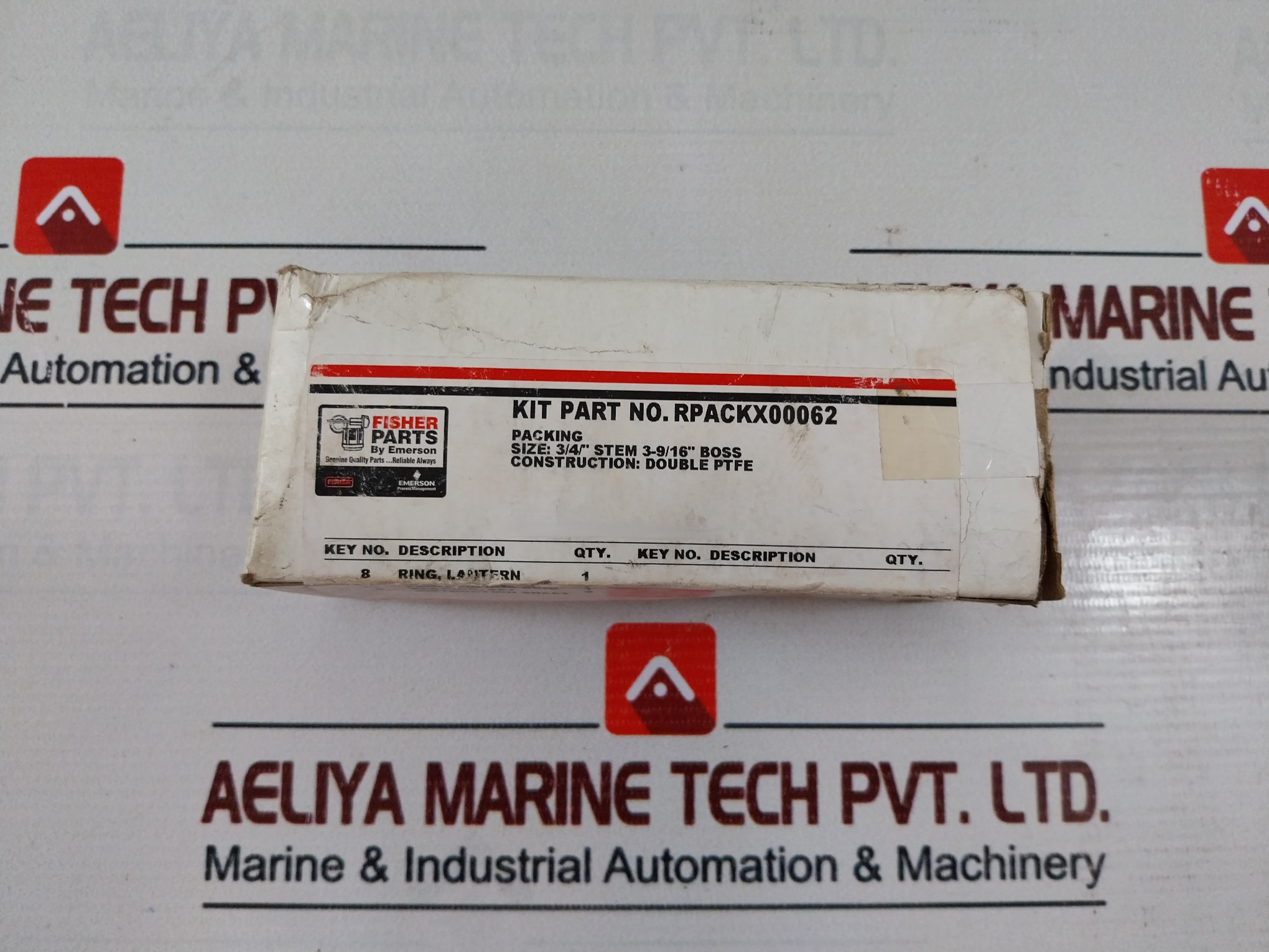 Fisher Rpackx00062 Double Ptfe Box Ring Repair Kit