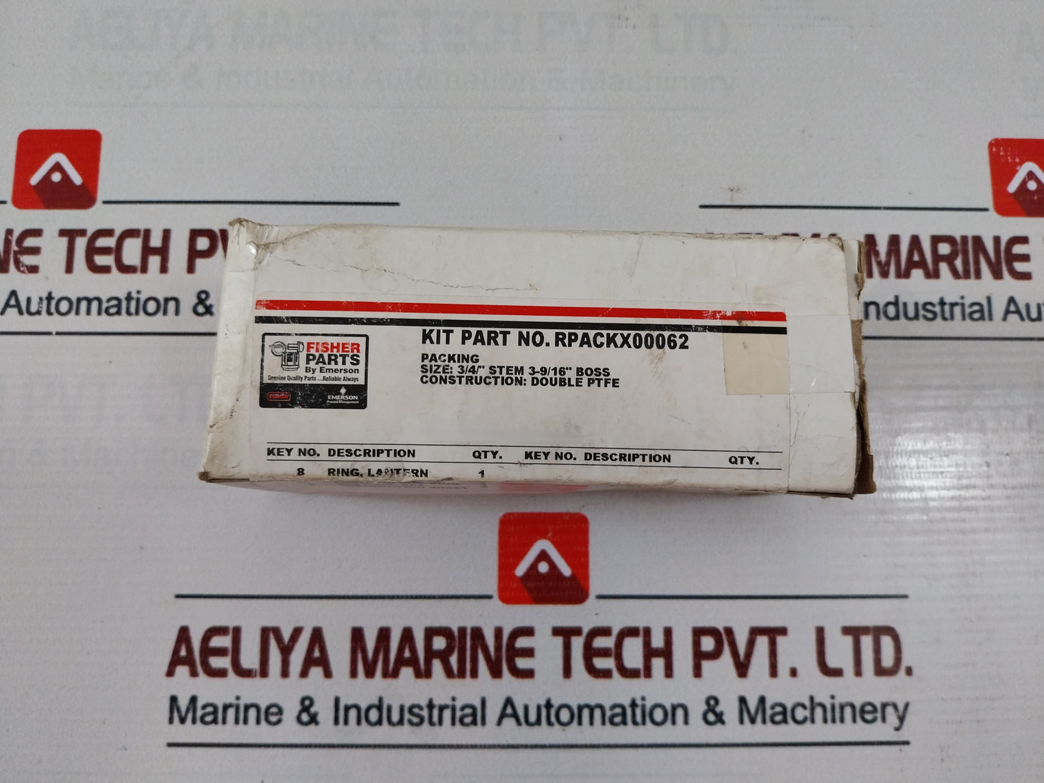 Fisher Rpackx00062 Double Ptfe Box Ring Repair Kit