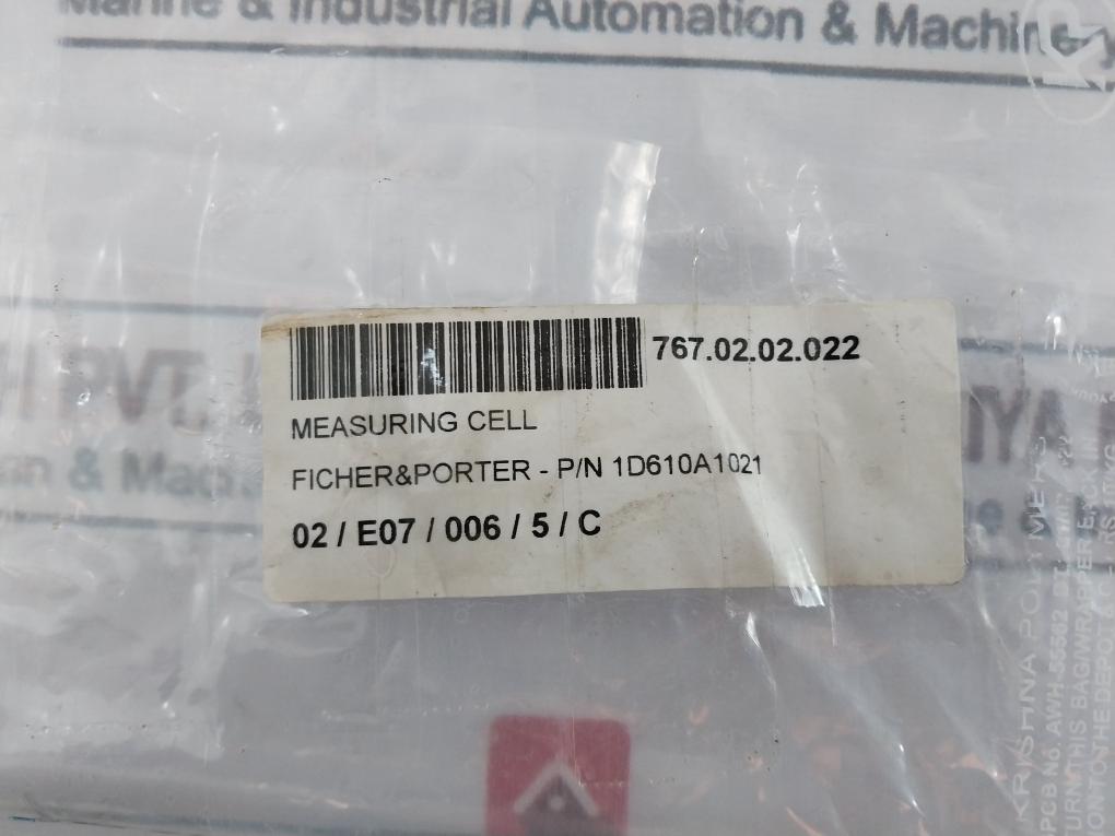 Fisher & Porter Measuring Cell 1d610a1021, 767.02.02.022