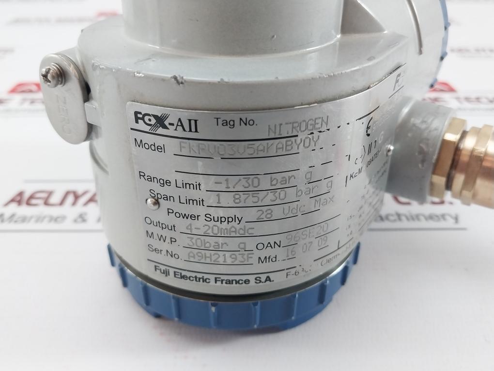Fkpv03V5Akaby0Y Pressure Transmitter Fuji Electric 30Bar G 28Vdc Max