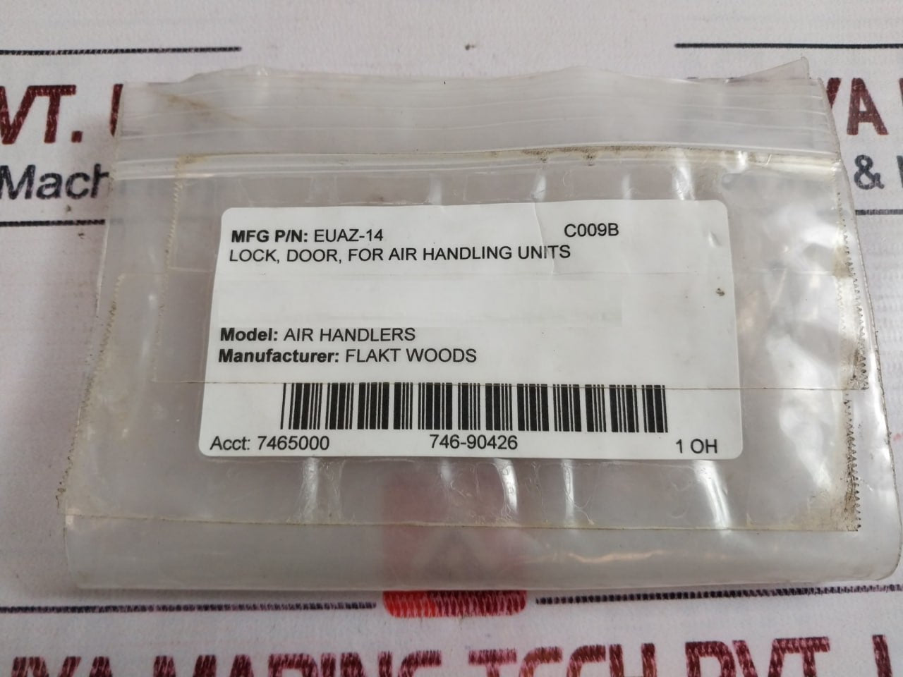 Flakt Woods Euaz-14 Door Lock