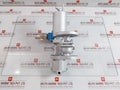 Flanged Ball Valve Assy W/ Positioner Ag06S Kitamura 4 Kgf/Cm2 70˚C Max