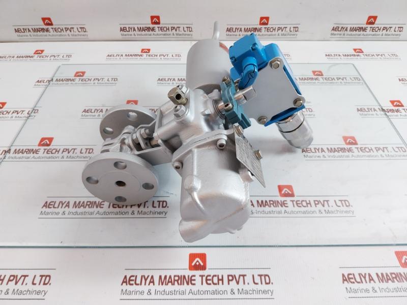 Flanged Ball Valve Assy W/ Positioner Ag06S Kitamura 4 Kgf/Cm2 70˚C Max