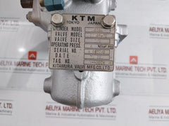 Flanged Ball Valve Assy W/ Positioner Ag06S Kitamura 4 Kgf/Cm2 70˚C Max
