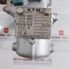 Flanged Ball Valve Assy W/ Positioner Ag06S Kitamura 4 Kgf/Cm2 70˚C Max