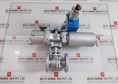 Flanged Ball Valve Assy W/ Positioner Ag06S Kitamura 4 Kgf/Cm2 70˚C Max