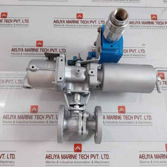 Flanged Ball Valve Assy W/ Positioner Ag06S Kitamura 4 Kgf/Cm2 70˚C Max