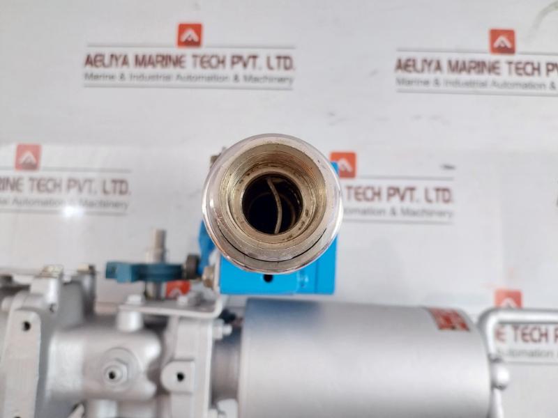 Flanged Ball Valve Assy W/ Positioner Ag06S Kitamura 4 Kgf/Cm2 70˚C Max