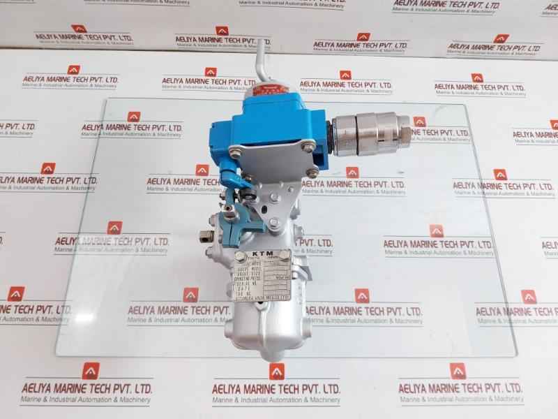 Flanged Ball Valve Assy W/ Positioner Ag06S Kitamura 4 Kgf/Cm2 70˚C Max