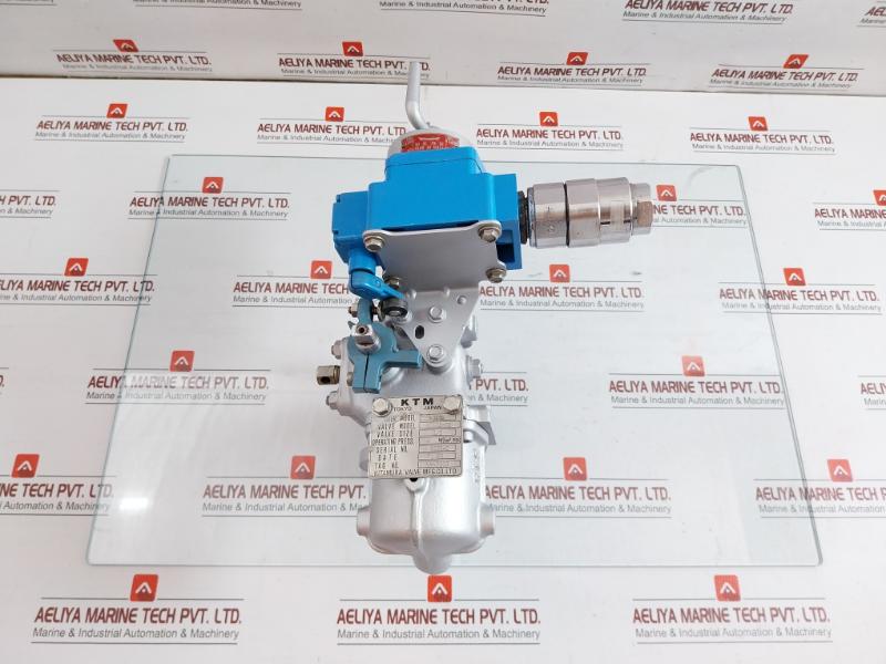 Flanged Ball Valve Assy W/ Positioner Ag06S Kitamura 4 Kgf/Cm2 70˚C Max