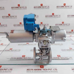 Flanged Ball Valve Assy W/ Positioner Ag06S Kitamura 4 Kgf/Cm2 70˚C Max