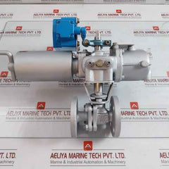 Flanged Ball Valve Assy W/ Positioner Ag06S Kitamura 4 Kgf/Cm2 70˚C Max