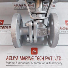 Flanged Ball Valve Assy W/ Positioner Ag06S Kitamura 4 Kgf/Cm2 70˚C Max