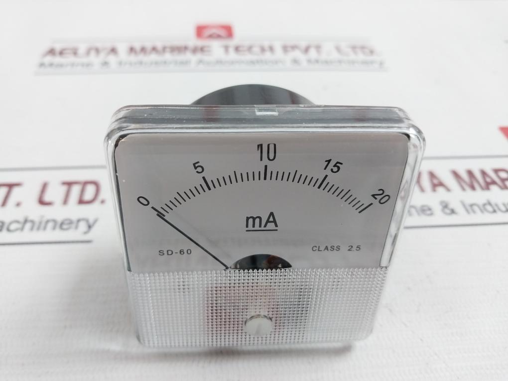 Flash Star Sd-60 Current Panel Meter Dc20Ma Class 2.5