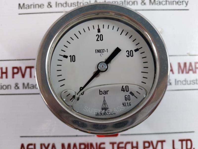 Flender En837-1 Pressure Gauge 0-40/60 Bar, G 1/4b Process Connection