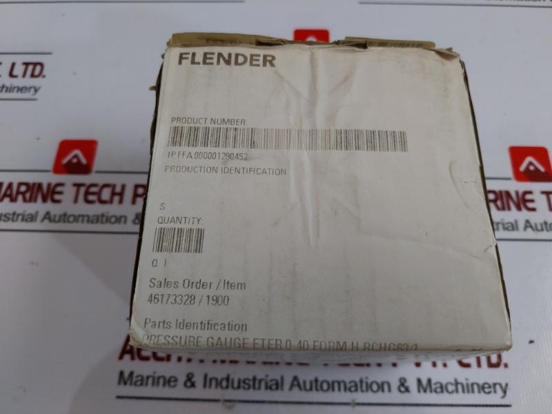 Flender En837-1 Pressure Gauge 0-40/60 Bar, G 1/4b Process Connection