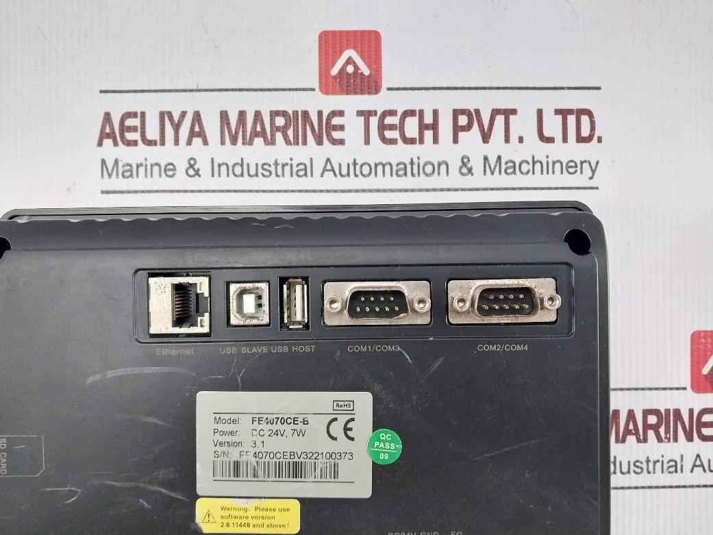 Flexem Fe4070ce-b Human-machine Interface  Panel Dc 24v 7w (not Working)