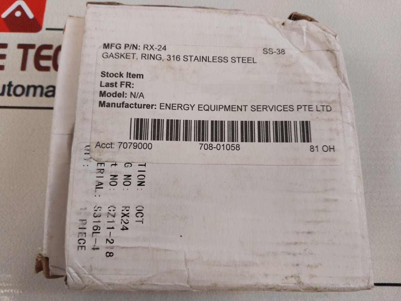 Flexiteck 6A-0853 Gasket Ring Rx-24, Cz11-218