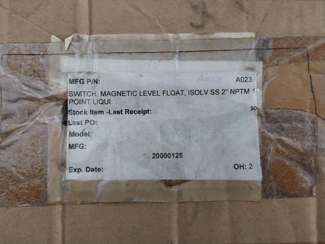 Flotech Ls880 Nptm 1-point Liquid Level Switch Ip68