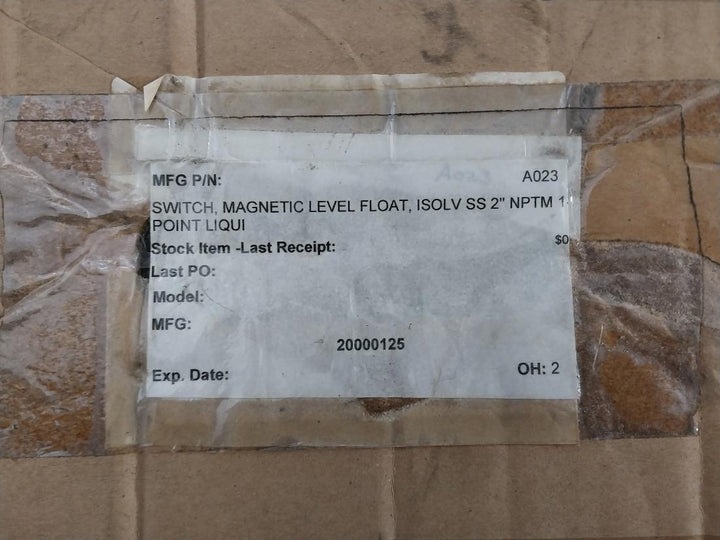 Flotech Ls880 Nptm 1-point Liquid Level Switch Ip68