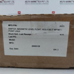 Flotech Ls880 Nptm 1-point Liquid Level Switch Ip68