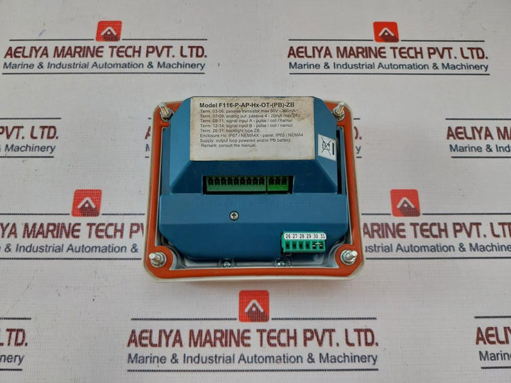 Flow-teknikk F116-p-ap-hx-ot-(Pb)-zb Management Indicator Ip65