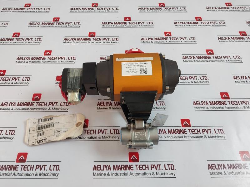 Flowserve 10 39 Sn R6 216141 Pneumatic Actuator With Ball Valve
