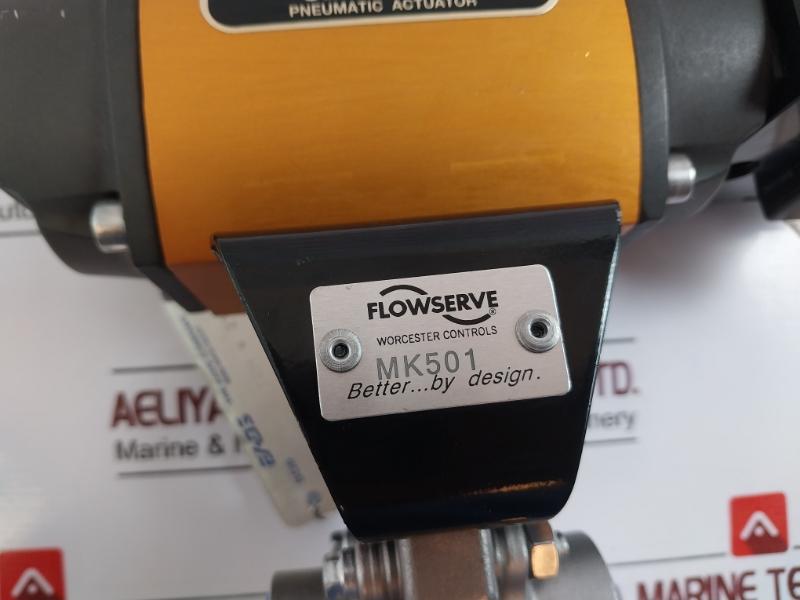 Flowserve 10 39 Sn R6 216141 Pneumatic Actuator With Ball Valve