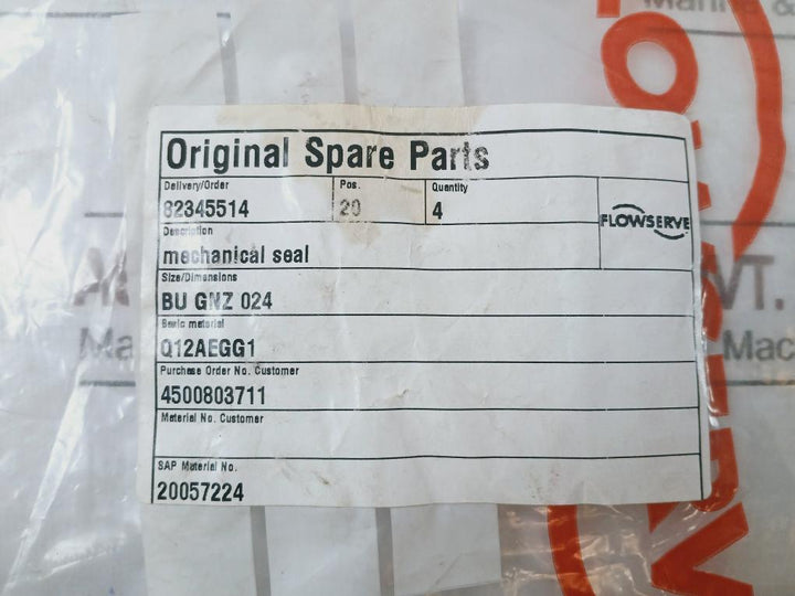 Flowserve Sterling GNZ Mechanical Seal Q12AEGG1