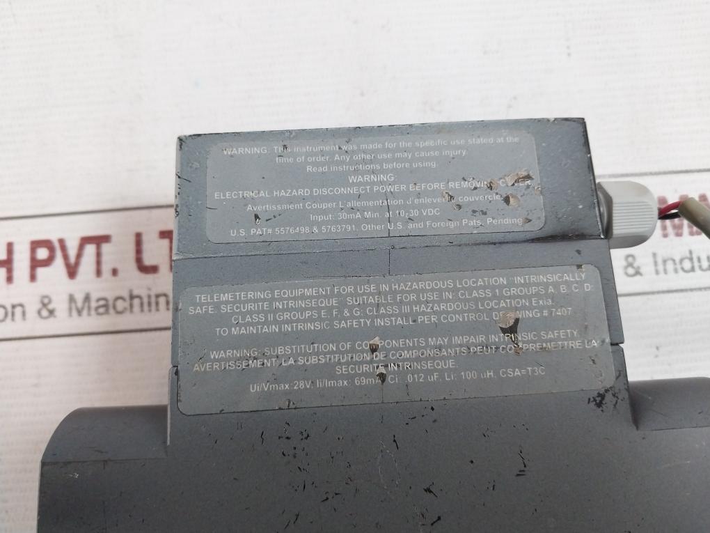 Flowstream 0Fs-mefs1000Slmn-6-a-z10A-d3-is-zr113 Flow Transmitter W615