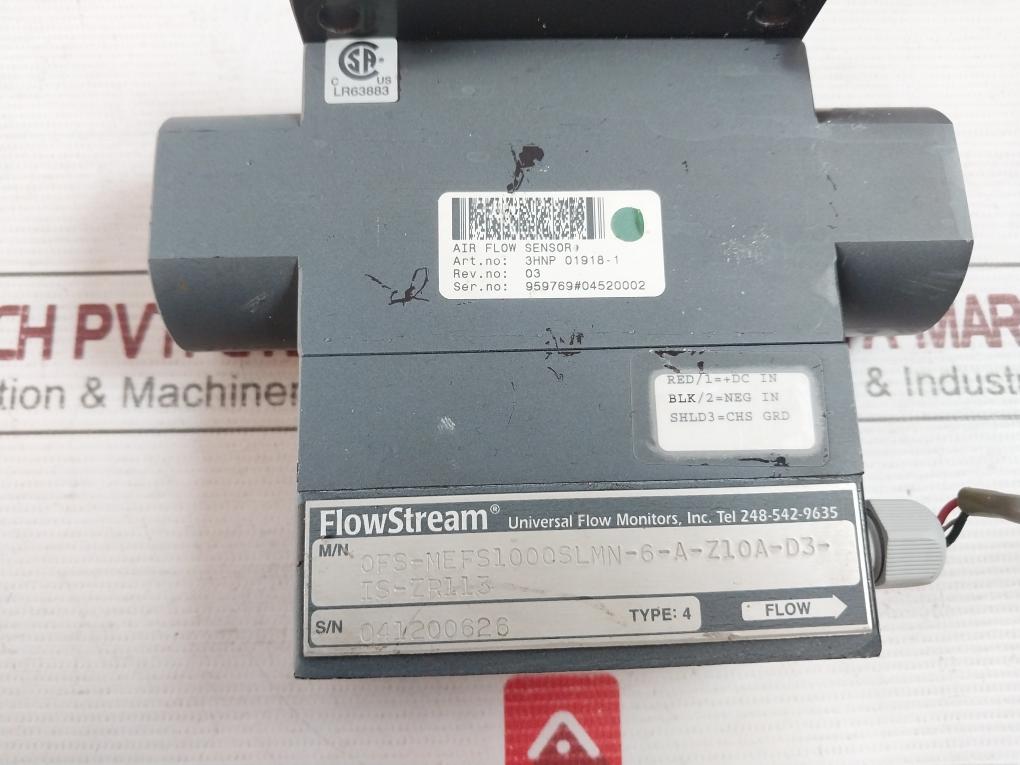 Flowstream 0Fs-mefs1000Slmn-6-a-z10A-d3-is-zr113 Flow Transmitter W615