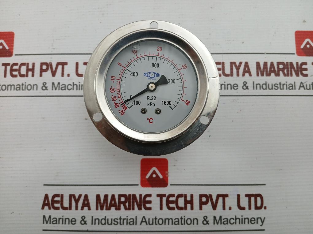Floyd Australia -100/1,600 Kpa Pressure Gauge Asg63Fs07-1/4F
