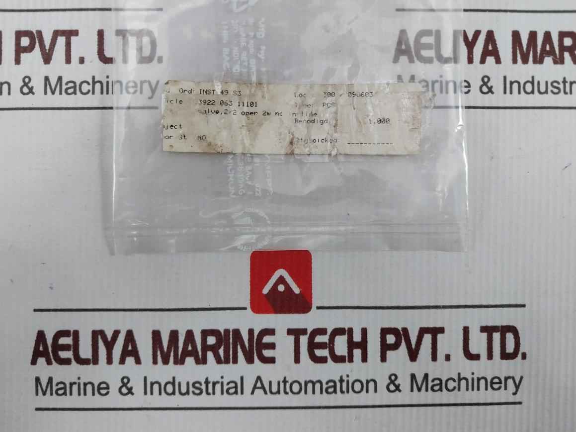 Fluid Automation Systems 3922 063 11101 Solenoid Valve 24V Dc 18W