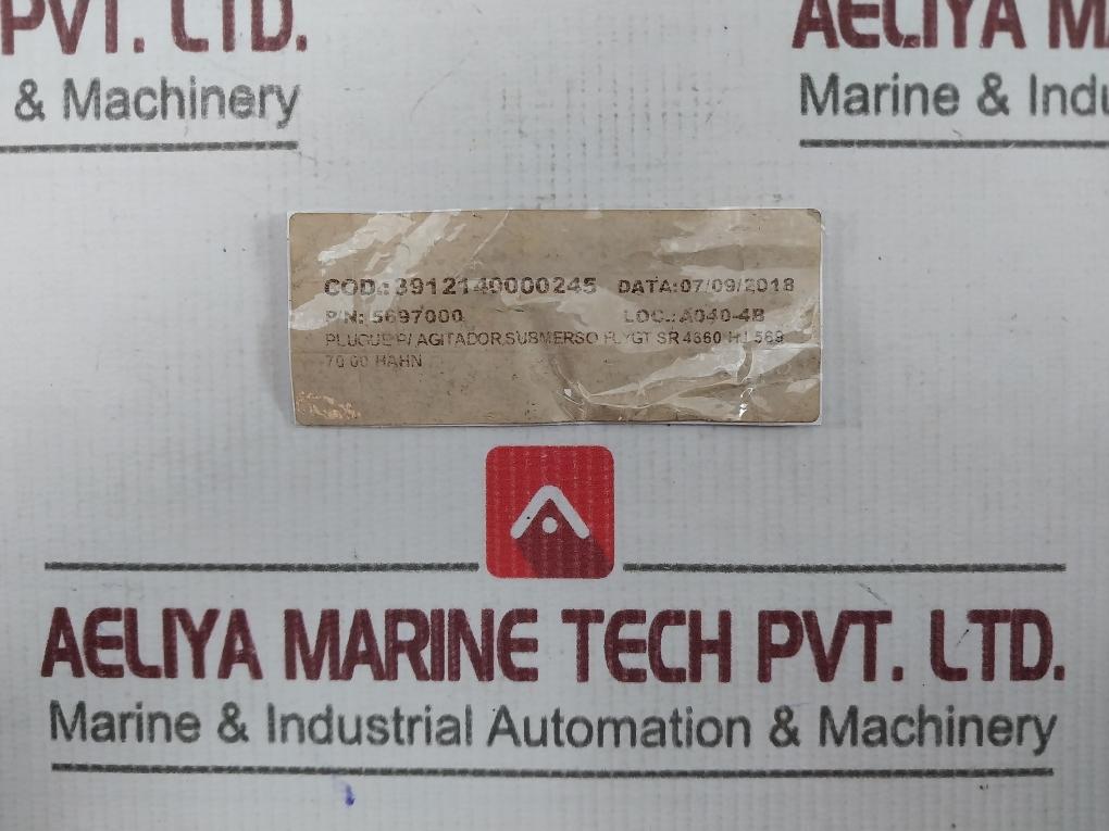 Flygt 569 70 00 Plug For Submersible Agitator
