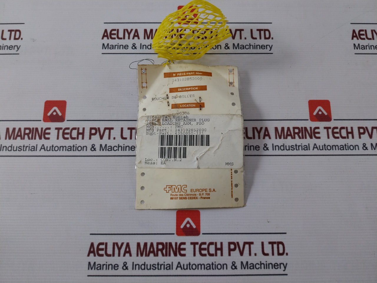 Fmc 243102852000 Ball Retainer Plug