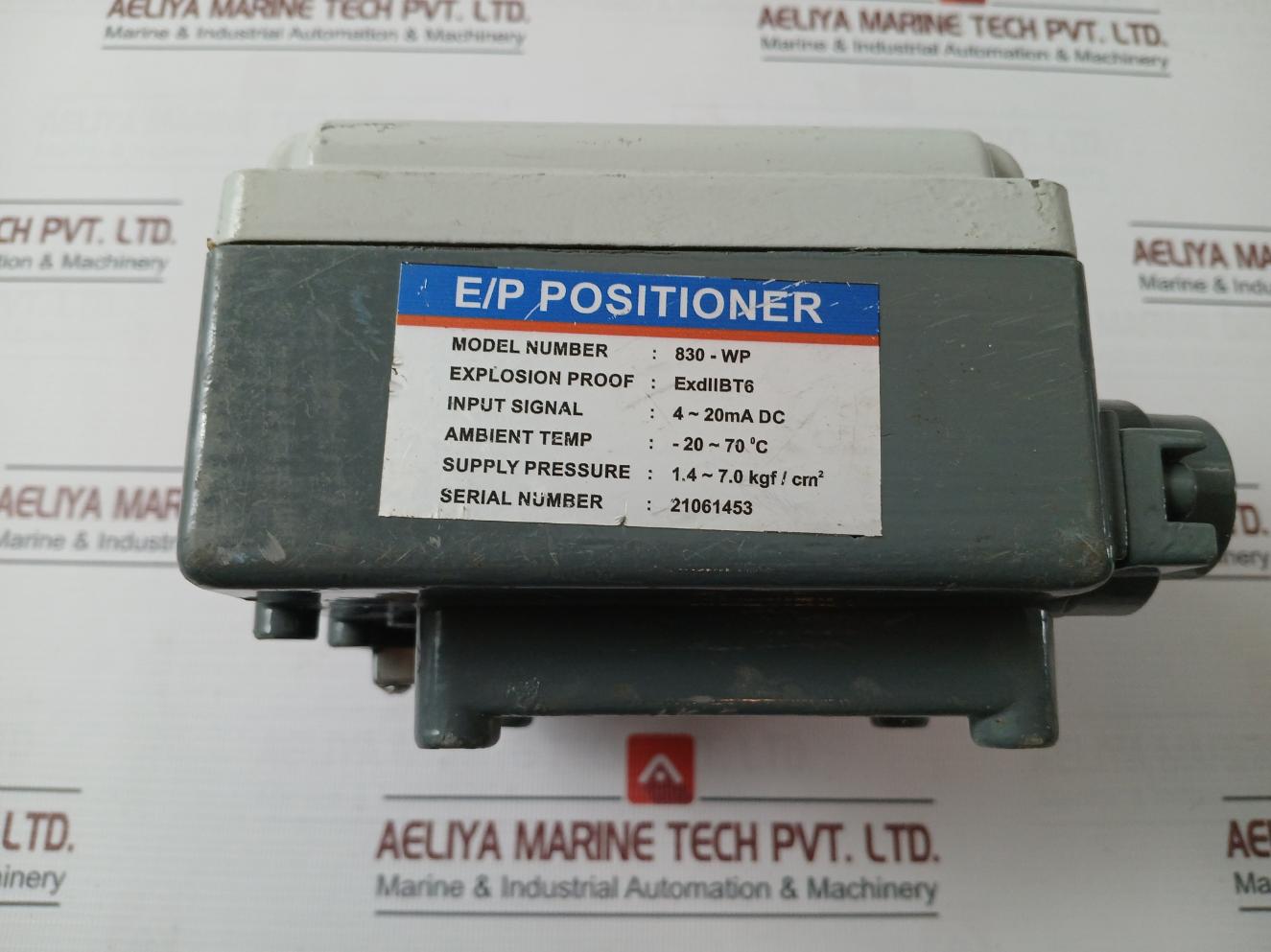 Forbes Marshall 830-wp E/P Positioner 4-20Madc 1.4-7.0Kgf/Cm2 0-6Bar 0-80 Lb/In2