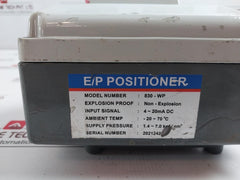 Forbes Marshall 830-wp Electro-pneumatic Positioner 4-20Madc 0-80 Psi 0-6 Bar
