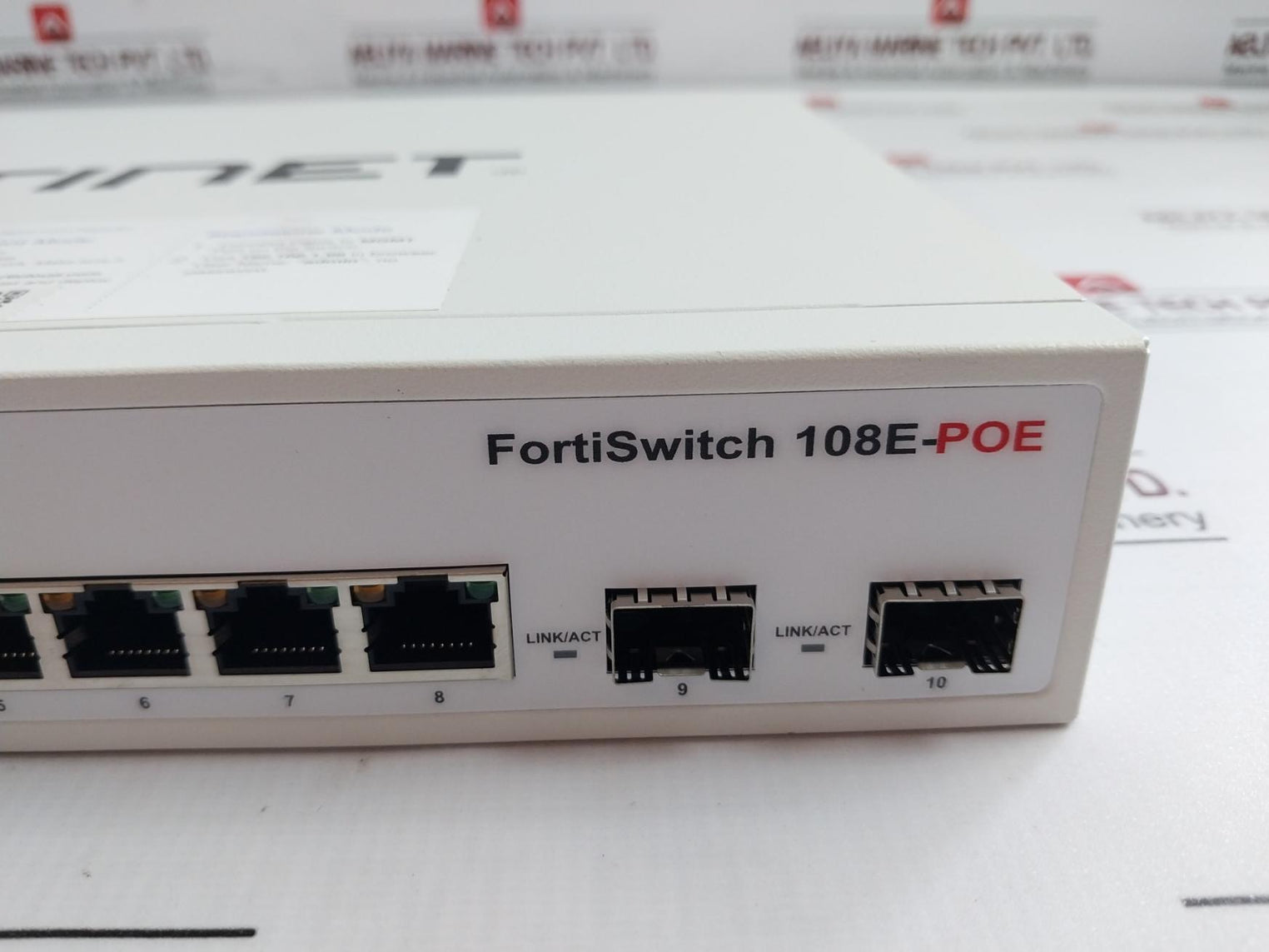 Fortinet Fs-108E-poe Ethernet Switch 100-240Vac 1.6A Max. 50/60Hz E238018