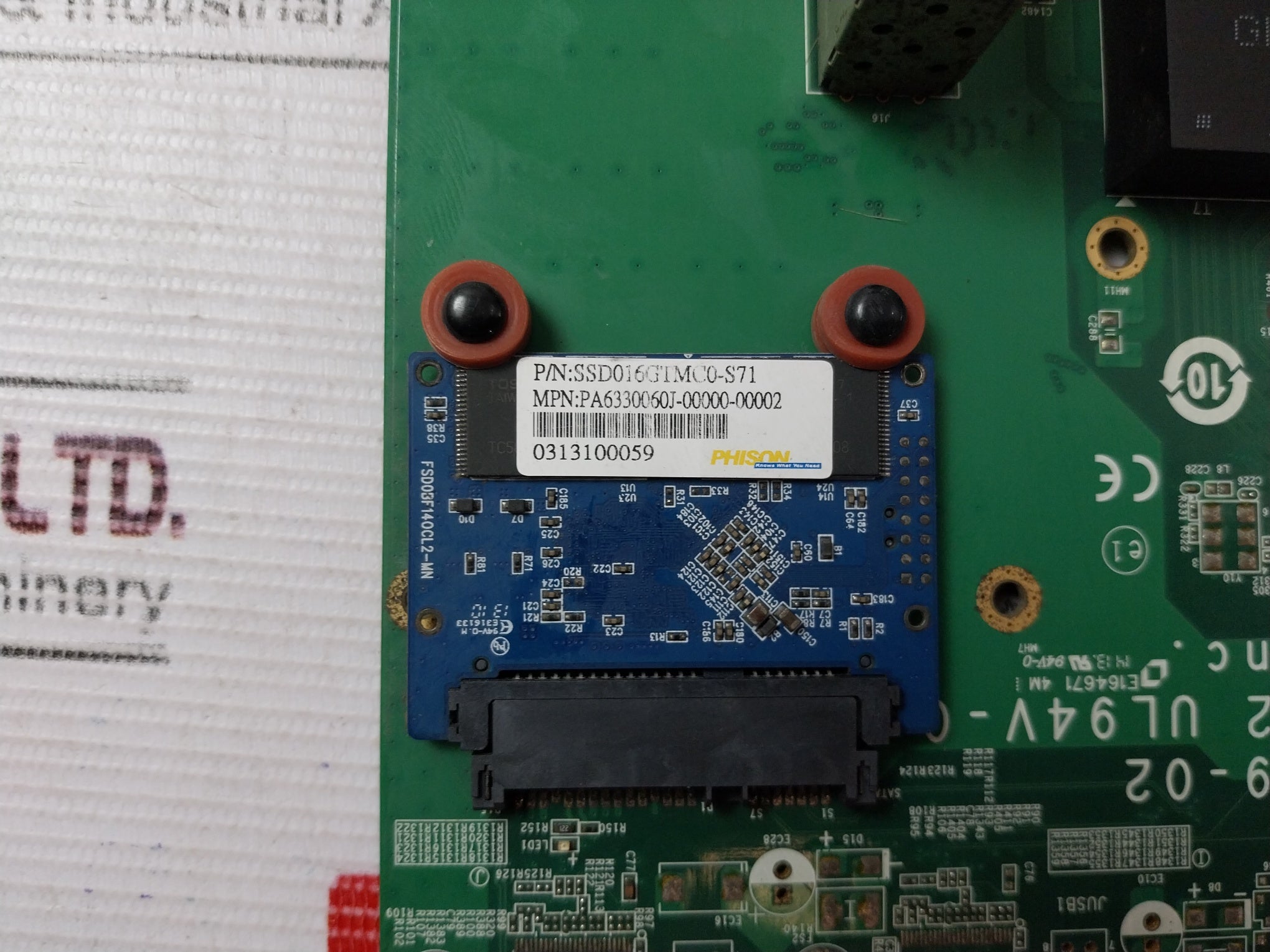 Fortinet P11509-02 Circuit Board Ssd016Gtmc0-s71