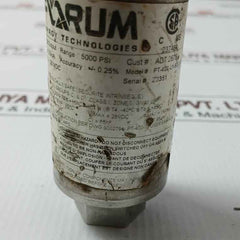 Forum Pt-400-l1-5000-psi-s-e19-w3-p5-m2-b63 Pressure Transmitter 9-28 Vdc 4-20Ma