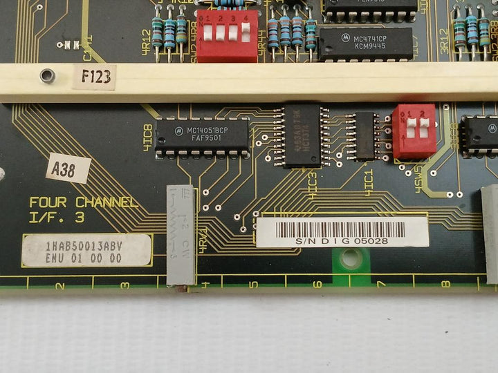Four Channel I/F Pcb Card 1Mah50050Aax New Condition